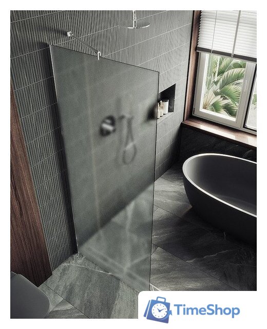 Душевая стенка MaybahGlass 109x195 MGD-680-4ш (сатин стекло/хром глянцевый) - Изображение №5 — Интернет-магазин Time-Shop