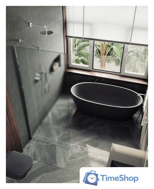 Душевая стенка MaybahGlass 109x195 MGD-680-4ш (сатин стекло/хром глянцевый) - Изображение №6 — Интернет-магазин Time-Shop