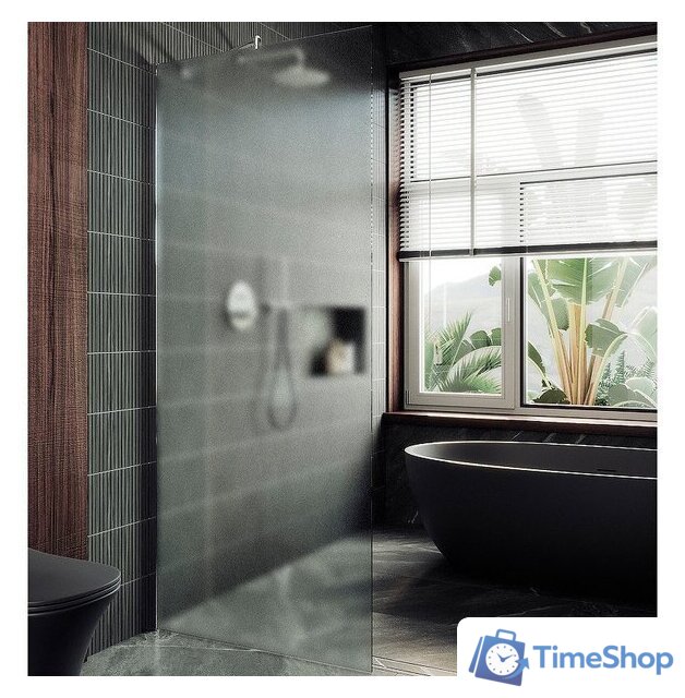 Душевая стенка MaybahGlass 109x195 MGD-680-4ш (сатин стекло/хром глянцевый) - Изображение №2 — Интернет-магазин Time-Shop