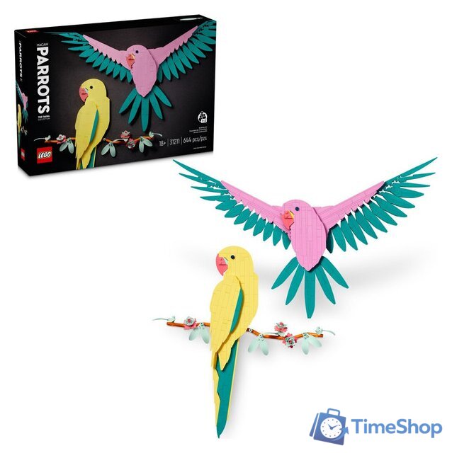 Конструктор LEGO Art 31211 Коллекция фауны - Попугаи Ара - Изображение №3 — Интернет-магазин Time-Shop