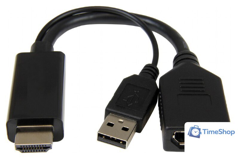 Кабель Cablexpert A-HDMIM-DPF-01 HDMI - DisplayPort (0.1 м, черный) - Изображение №1 — Интернет-магазин Time-Shop