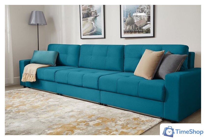 Диван Mio Tesoro Манчестер 292 1.5ек-1.5ек-1.5ек (1102 аквамарин) - Изображение №12 — Интернет-магазин Time-Shop