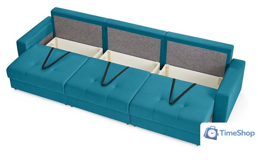 Диван Mio Tesoro Манчестер 292 1.5ек-1.5ек-1.5ек (1102 аквамарин) - Изображение №8 — Интернет-магазин Time-Shop