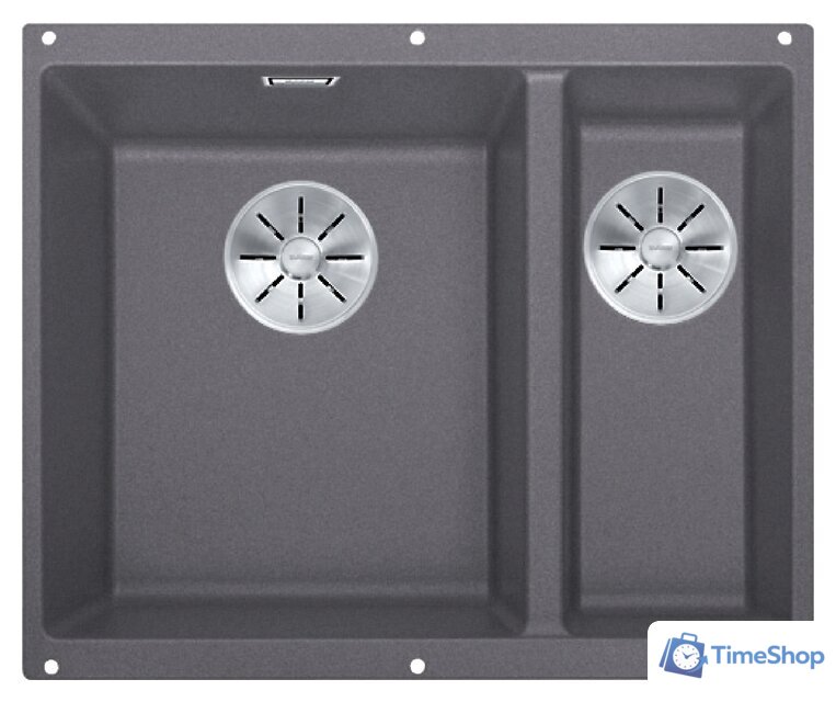 Кухонная мойка Blanco Subline 340/160-U (левая, темная скала) - Изображение №1 — Интернет-магазин Time-Shop