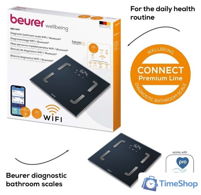 Умные напольные весы Beurer BF880 Wi-Fi - Изображение №10 — Интернет-магазин Time-Shop