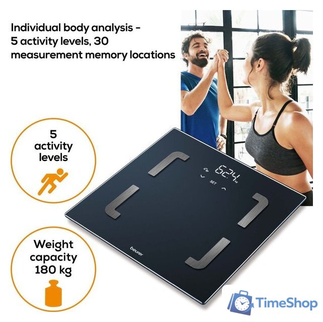 Умные напольные весы Beurer BF880 Wi-Fi - Изображение №9 — Интернет-магазин Time-Shop