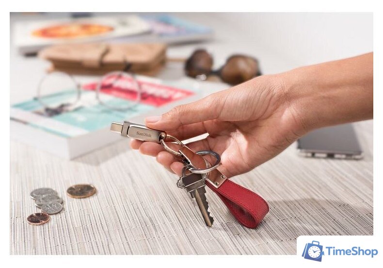 USB Flash SanDisk Ultra Dual Drive Luxe USB Type-C 512GB SDDDC4-512G-G46 - Изображение №8 — Интернет-магазин Time-Shop