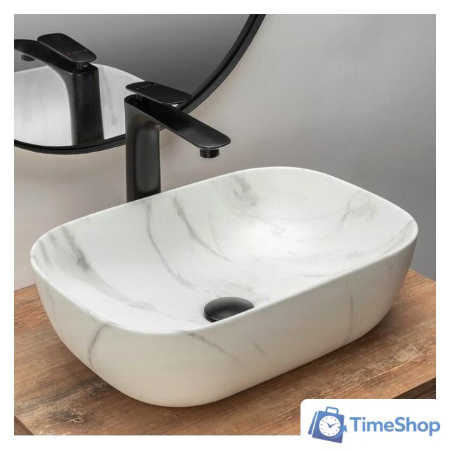 Умывальник Rea Belinda (серый мрамор) - Изображение №2 — Интернет-магазин Time-Shop