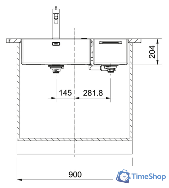 Кухонная мойка Franke Box Center BWX 220-54-27 TL 127.0538.259 - Изображение №5 — Интернет-магазин Time-Shop