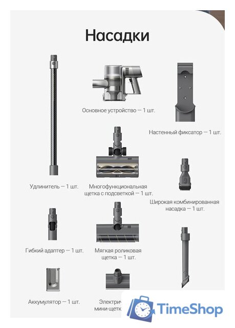 Пылесос Dreame R20 Cordless Vacuum Cleaner VTV97A - Изображение №38 — Интернет-магазин Time-Shop