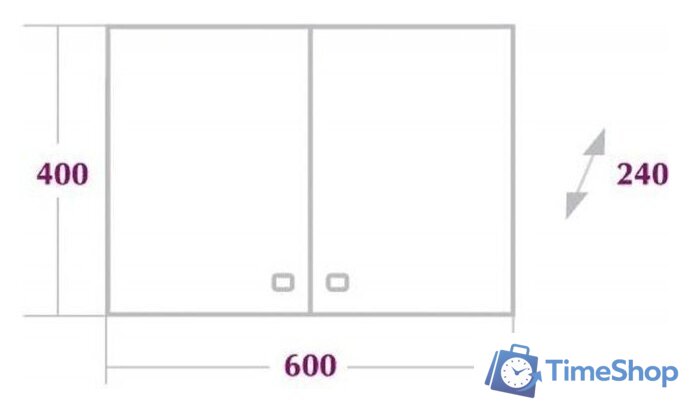  Onika Шкаф Нива 40х60 306002 - Изображение №3 — Интернет-магазин Time-Shop