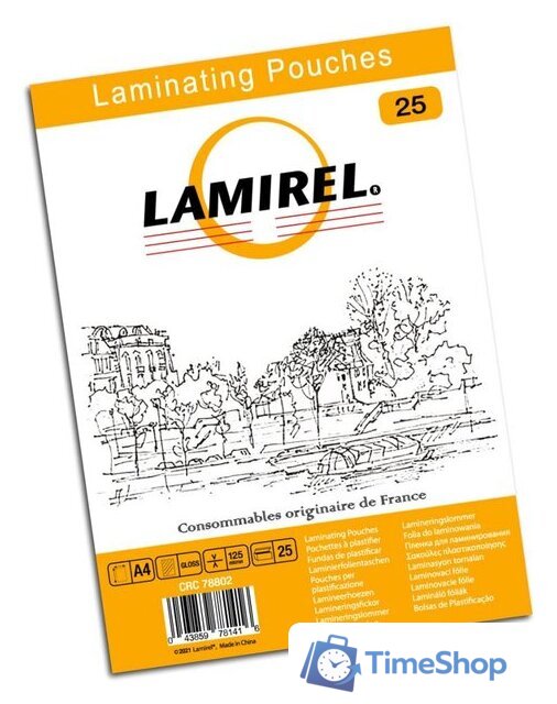 Пленка для ламинирования Lamirel А4 125 мкм 25 шт LA-78802 - Изображение №1 — Интернет-магазин Time-Shop