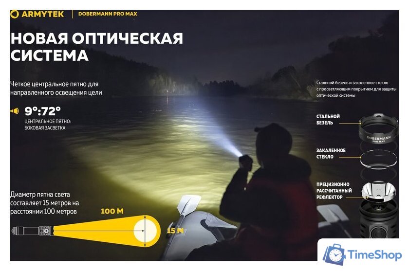 Фонарь Armytek Dobermann Pro Max - Изображение №16 — Интернет-магазин Time-Shop