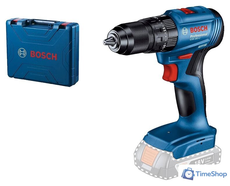 Ударная дрель-шуруповерт Bosch GSB 185-LI Professional 06019K3103 (без АКБ, кейс) - Изображение №1 — Интернет-магазин Time-Shop