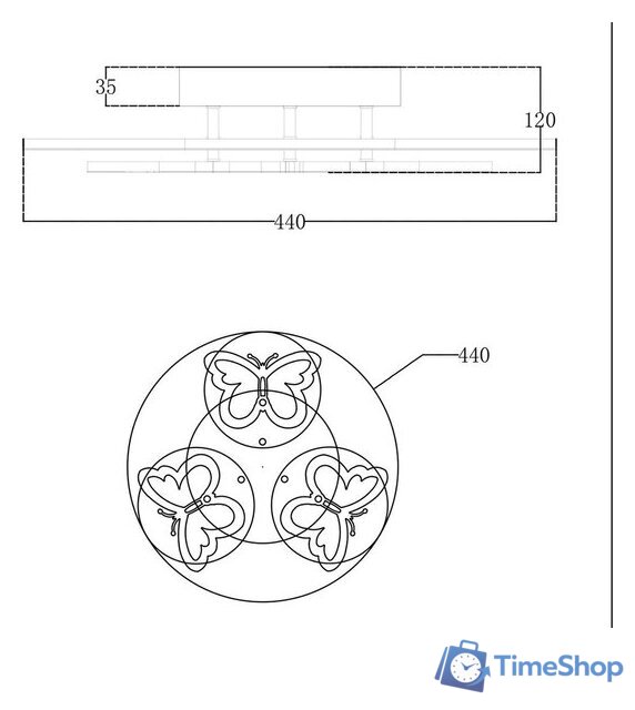 Припотолочная люстра Escada 10272/6LED (белый) - Изображение №4 — Интернет-магазин Time-Shop