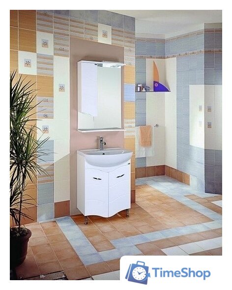  Onika Шкаф с зеркалом Лайн 58.01 L [205819] - Изображение №2 — Интернет-магазин Time-Shop