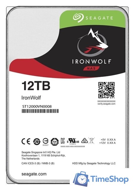 Жесткий диск Seagate IronWolf 10TB ST10000VN0008 - Изображение №1 — Интернет-магазин Time-Shop