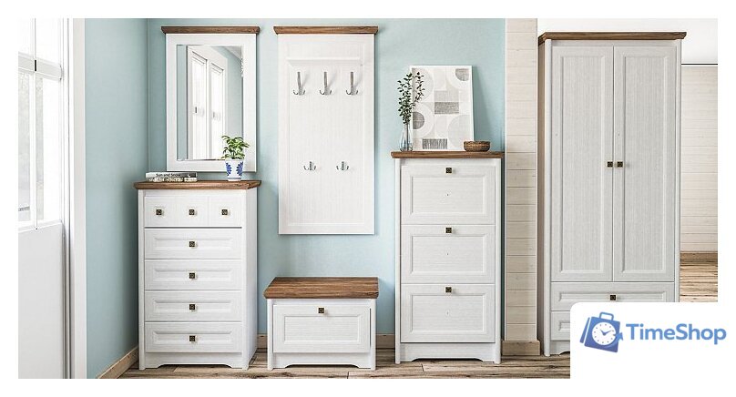 Тумба Мебель Неман Тиволи МН-035-04 (белый структурный-дуб стирлинг) - Изображение №3 — Интернет-магазин Time-Shop