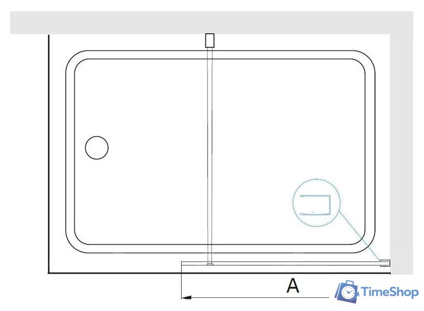 Стеклянная шторка для ванны RGW SC-050-B 351105006-14 - Изображение №4 — Интернет-магазин Time-Shop