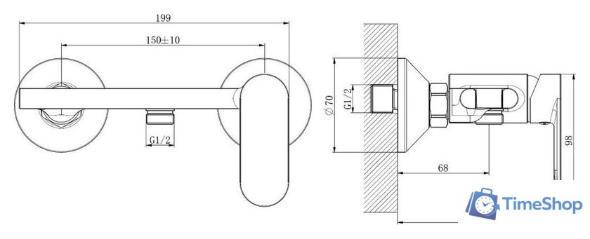 Гигиенический душ Haiba HB5516-7 - Изображение №3 — Интернет-магазин Time-Shop
