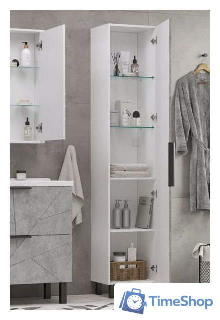  Volna Шкаф-пенал Twing 40 бетон - Изображение №3 — Интернет-магазин Time-Shop