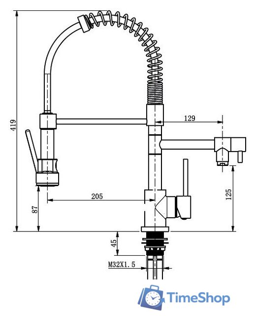 Смеситель Ahti Kemi KM823020 - Изображение №3 — Интернет-магазин Time-Shop