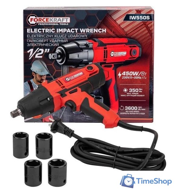 Гайковерт ForceKraft FK-IW550S - Изображение №1 — Интернет-магазин Time-Shop