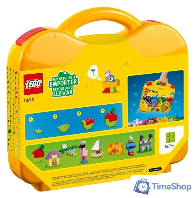 Конструктор LEGO Classic 10713 Чемоданчик для творчества и конструирования - Изображение №2 — Интернет-магазин Time-Shop
