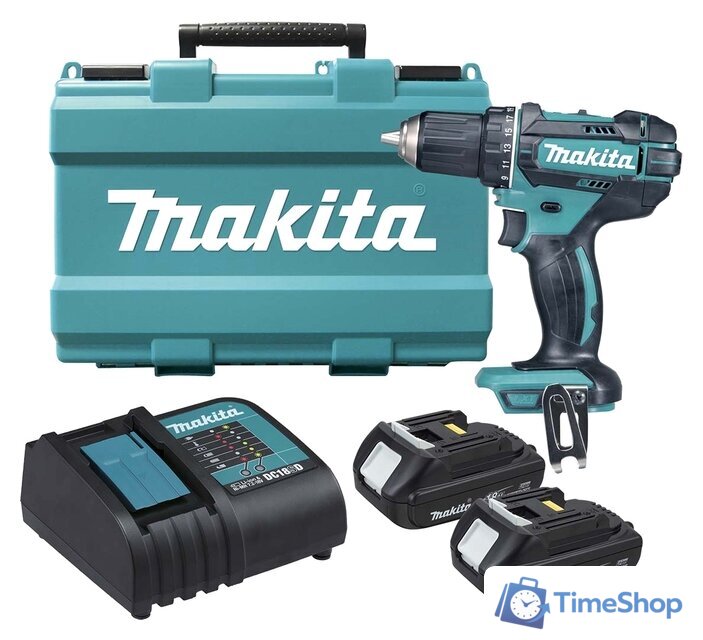 Дрель-шуруповерт Makita DDF482SYE (с 2-мя АКБ) - Изображение №1 — Интернет-магазин Time-Shop