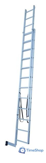 Лестница-стремянка Новая высота NV 122 алюминиевая двухсекционная 2x12 ступеней - Изображение №3 — Интернет-магазин Time-Shop