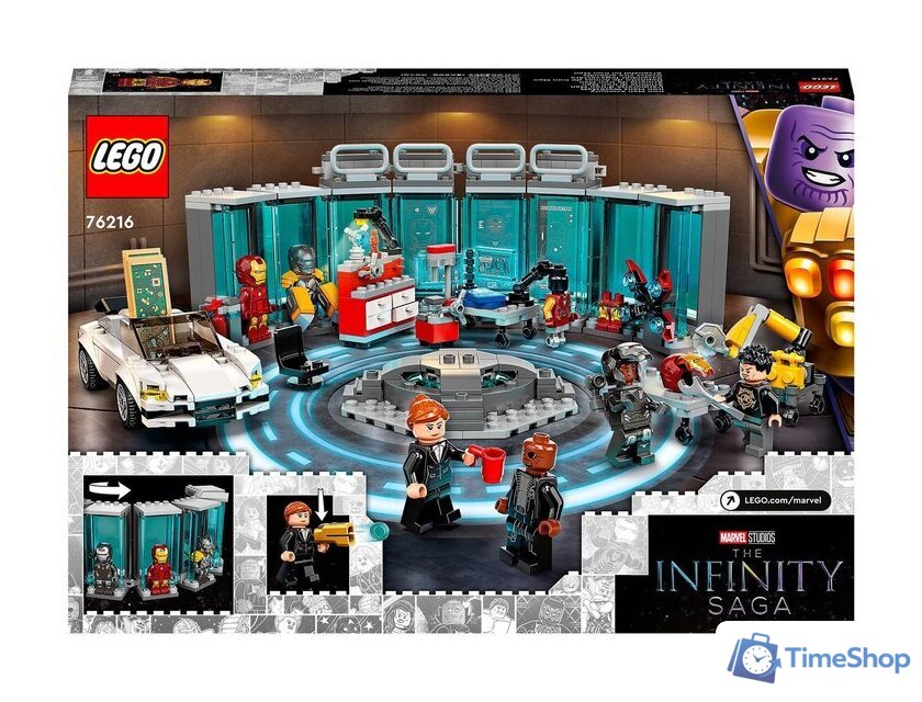 Конструктор LEGO Marvel 76216 Арсенал Железного человека - Изображение №13 — Интернет-магазин Time-Shop