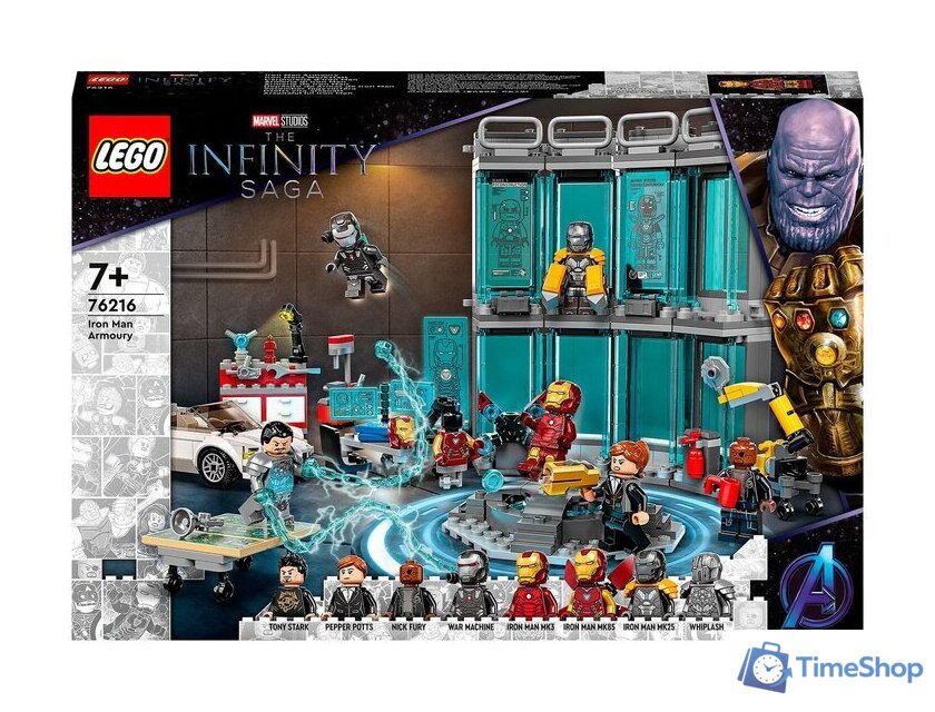 Конструктор LEGO Marvel 76216 Арсенал Железного человека - Изображение №14 — Интернет-магазин Time-Shop
