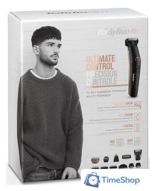 Триммер для бороды и усов BaByliss MT860E - Изображение №4 — Интернет-магазин Time-Shop