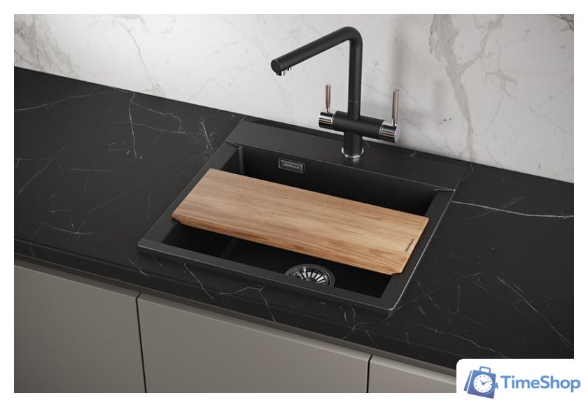 Кухонная мойка Granula ES-5201 (шварц) - Изображение №3 — Интернет-магазин Time-Shop