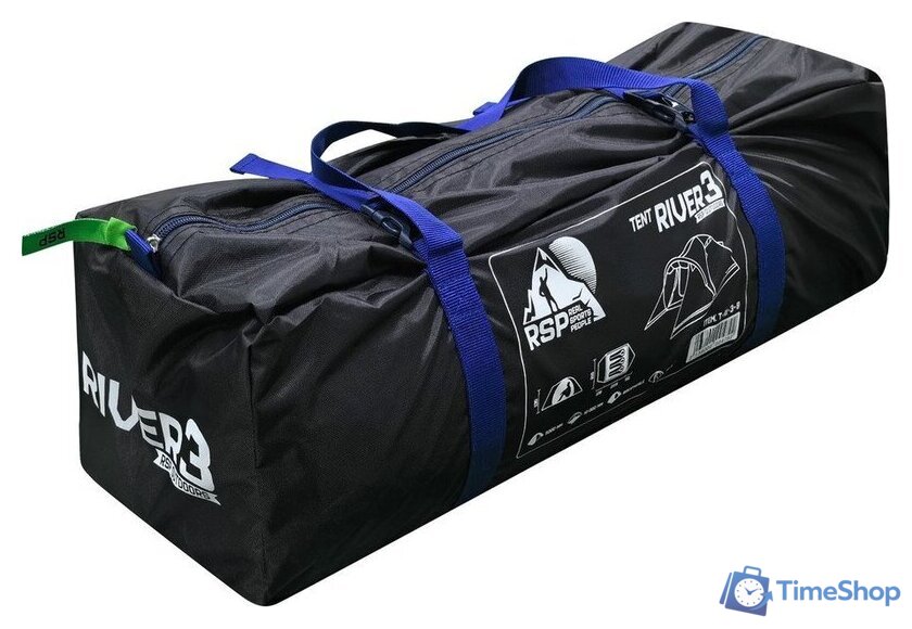 Треккинговая палатка RSP Outdoors River 3 (синий) - Изображение №25 — Интернет-магазин Time-Shop