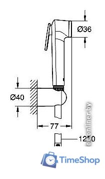 Гигиенический душ Grohe Tempesta-F Trigger Spray 30 26354000 - Изображение №2 — Интернет-магазин Time-Shop