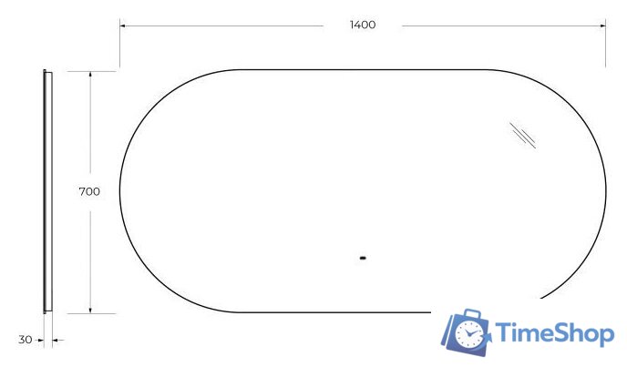  Cezares Зеркало CZR-SPC-VAGUE-1400-700-MOV - Изображение №7 — Интернет-магазин Time-Shop