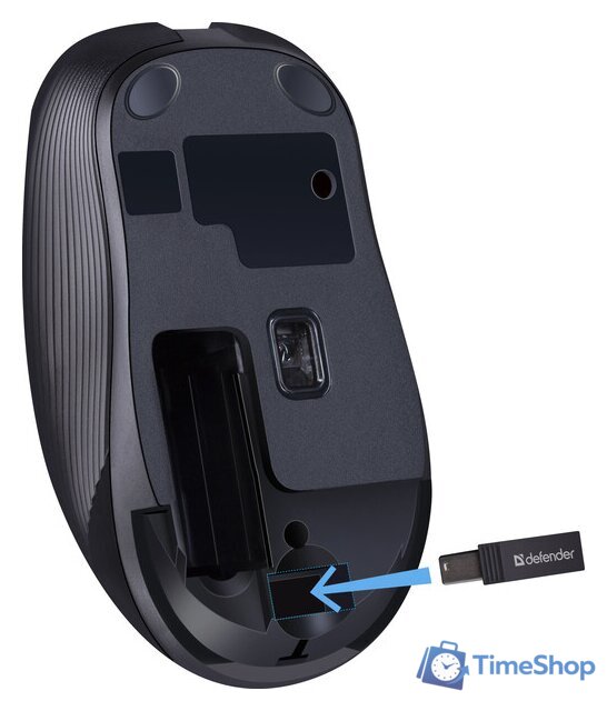 Мышь Defender Gassa MM-105 (черный) - Изображение №4 — Интернет-магазин Time-Shop
