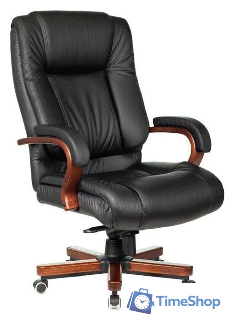 Офисное кресло Бюрократ T-9925WALNUT (черный) - Изображение №1 — Интернет-магазин Time-Shop
