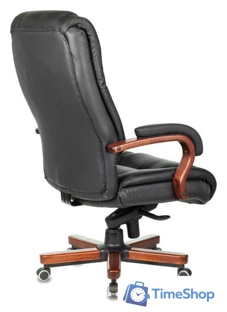 Офисное кресло Бюрократ T-9925WALNUT (черный) - Изображение №4 — Интернет-магазин Time-Shop