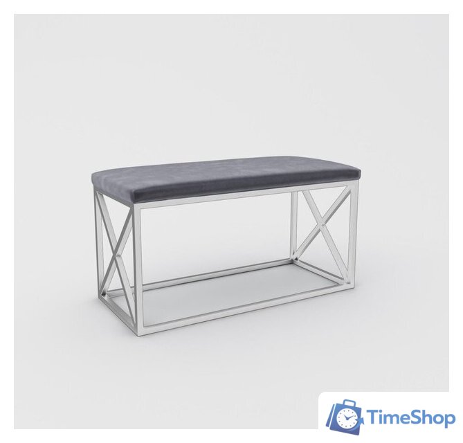 Банкетка Hype Mebel Куб (белый/серый) - Изображение №1 — Интернет-магазин Time-Shop