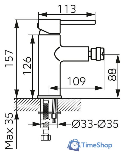 Смеситель Ferro Fiesta BFI6G - Изображение №3 — Интернет-магазин Time-Shop