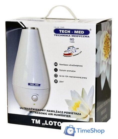 Увлажнитель воздуха Tech-Med TM Lotos (белый) - Изображение №4 — Интернет-магазин Time-Shop