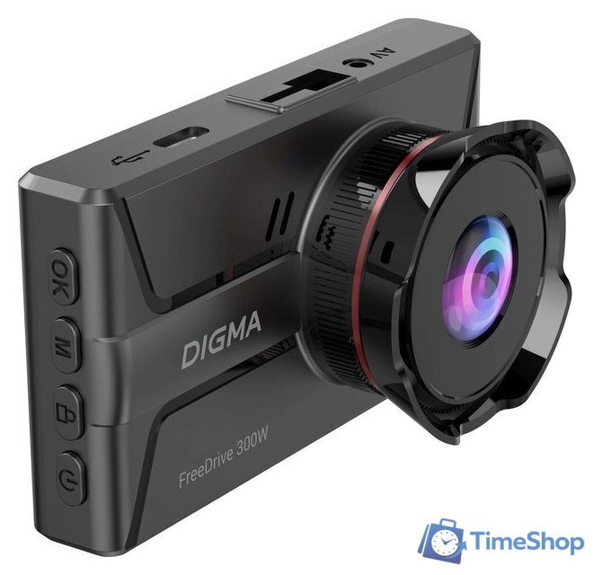 Видеорегистратор для авто Digma FreeDrive 300DW FD300DW (черный) - Изображение №4 — Интернет-магазин Time-Shop