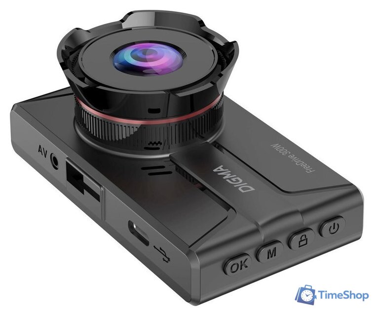 Видеорегистратор для авто Digma FreeDrive 300DW FD300DW (черный) - Изображение №10 — Интернет-магазин Time-Shop