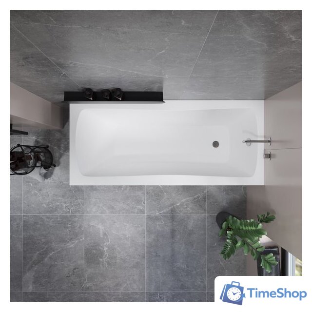 Ванна Lauter Bianca 140 21207140 (с каркасом и сифоном 21Y11021 матовый черный) - Изображение №13 — Интернет-магазин Time-Shop