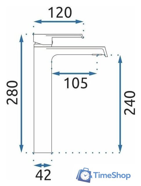Смеситель Rea Hass Chrome B6207 - Изображение №6 — Интернет-магазин Time-Shop
