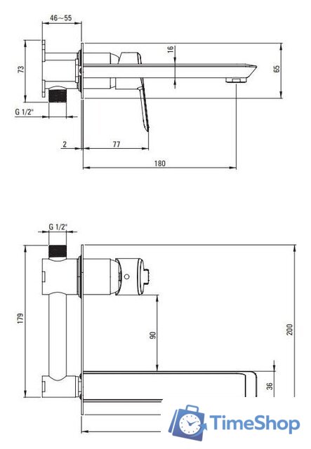 Смеситель Deante Arnika BQA R54L (золото) - Изображение №2 — Интернет-магазин Time-Shop