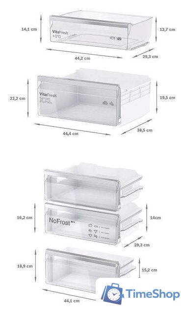 Холодильник Bosch Serie 4 KIN86VFE0 - Изображение №2 — Интернет-магазин Time-Shop