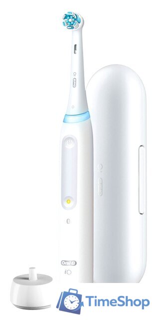 Электрическая зубная щетка Oral-B iO Series 4 IOG4.1A6.1DK (белый) - Изображение №1 — Интернет-магазин Time-Shop
